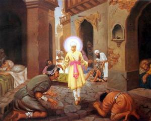 Guru Har Krishan Sahib takes the suffering of others