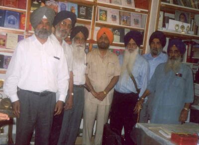 (S. Sarmukh Singh Dhinsa, S.Kirpal Singh Rai, S.Jaswant Singh Jagpal, S. Avtar Singh Hit, S.Mohinder Singh Chahal, S. Gurmukh Singh Dhaliwal and S. Nirmal Singh Mohie. (Thind))